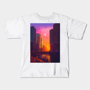 Sunset in America Kids T-Shirt